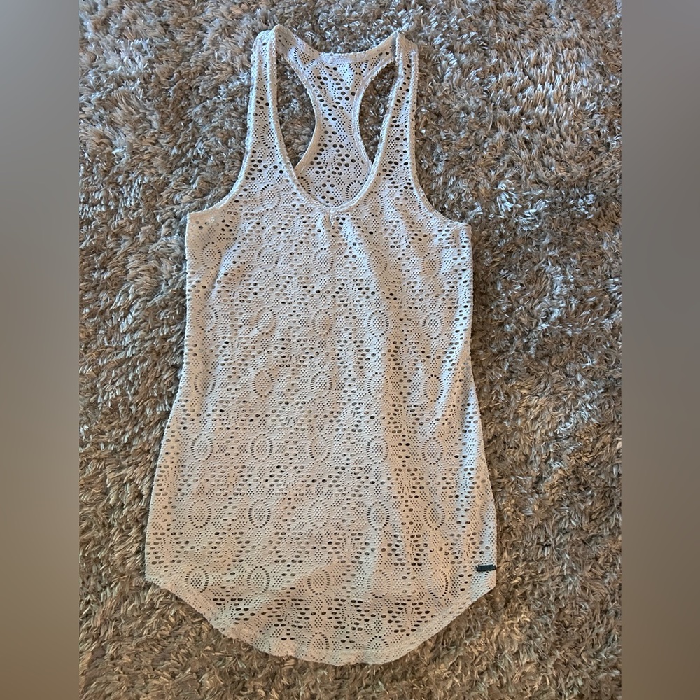 Roxy Swim Beach Cover Off White